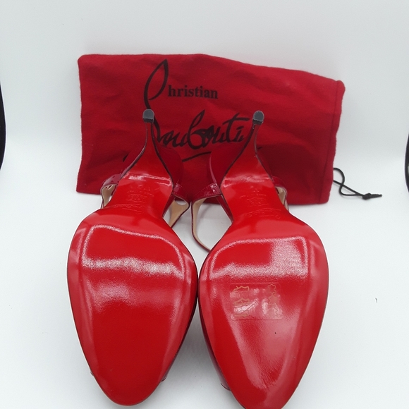 New without box Christian Louboutin patent sandal - Picture 2 of 4